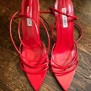 Strappy sandal heels